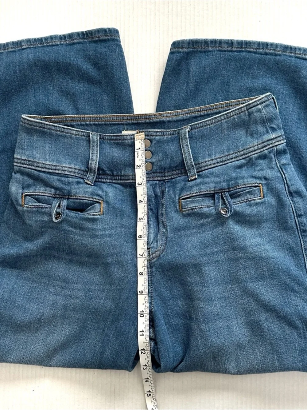 Anthropologie Pilcro Wide Leg Crop Jeans Size 29 - Picture 11 of 14